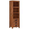 vidaXL Highboard with 3 Drawers 15.7"x11.8"x51.2" Solid Mango Wood