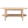 vidaXL Coffee Table Natural Wood Solid Pine Wood Medium Coffee Table