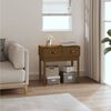 vidaXL Console Table Honey Brown Solid Pine Wood Medium Console Table