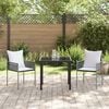 vidaXL Garden Dining Set 5 pcs Black Poly rattan