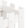 vidaXL Garden Planter White Solid Pine Wood 11.8 in Decorative Inlays