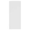 vidaXL Book Cabinet White Engineered wood 39.4 in x 11.8 in x 28.3 in