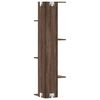vidaXL Wall Corner Shelf Brown Oak Engineered wood Medium Wall mounting
