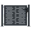 vidaXL Garden Gate Anthracite 39.4x39.4" Steel Square Design
