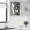 vidaXL Hanging Cabinet Concrete grey Engineered wood 11.8x11.6x23.6 in