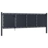 vidaXL Garden Gate Steel 137.8x29.5" Anthracite