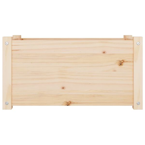 vidaXL Garden Planter Natural Wood Solid pinewood Medium