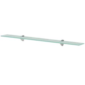 vidaXL Floating Shelf Clear Tempered safety glass Wall mounting