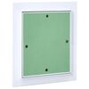 vidaXL Access Panel Green and Silver 7.87 x 9.84 in