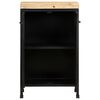 vidaXL Sideboard Rough mango wood with a natural finish and black iron