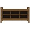 vidaXL Hall Bench Honey Brown Solid Pine Wood Medium Hall Bench