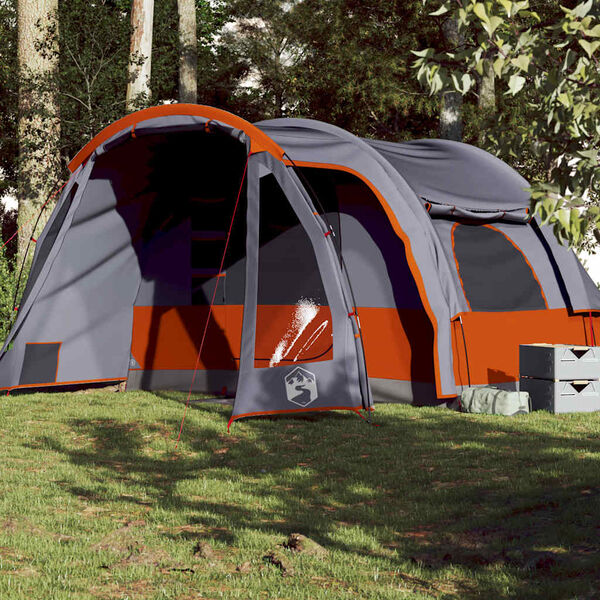 vidaXL Family Tent 6-Person Gray Waterproof