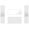 vidaXL Bathroom Furniture Set White Engineered wood, acrylic Large