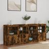 vidaXL Sideboard Smoked oak Engineered wood Large Sideboard