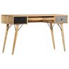 vidaXL Desk Natural Mango Wood Solid Mango Wood 51.2x19.7x31.5 in Desk
