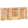 vidaXL Sideboard with 3 Drawers and 4  Doors Solid Mango Wood