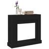 vidaXL Fireplace Surround Black Oak 39.4x11.8x34.4" Engineered Wood