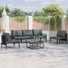 vidaXL Garden Sofa Set Anthracite Steel