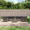 vidaXL Garden Lounge Set Anthracite Poly Rattan Large Modular