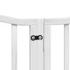 vidaXL Dog Gate Set of 6 White Poplar wood