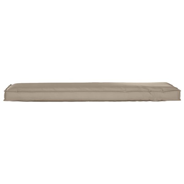 vidaXL Cushion Taupe 55.12 x 15.75 x 3.15 in Oxford Fabric