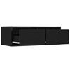 vidaXL TV Cabinet Black Oak Engineered wood 29.5 x 14.0 x 9.8 in