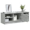 vidaXL TV Stand Concrete Gray 40.2"x14"x14.4" Engineered Wood