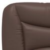 vidaXL Bed Frame without Mattress "Hvar" Brown 35.4"x74.8" Faux Leather