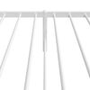 vidaXL Bed Frame White Steel Small Single Bed Frame Rectangular