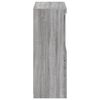 vidaXL Side Cabinet Grey Sonoma Engineered Wood, Glass Medium
