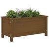 vidaXL Garden Planter Honey brown Solid pine wood Medium