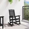 vidaXL Garden Rocking Chair Black 92 x 70 x 108cm HDPE
