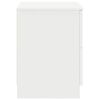 vidaXL Bedside Cabinet White Engineered wood Compact Bedside Cabinet