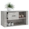 vidaXL Shoe Cabinet Concrete Grey Engineered Wood Medium Shoe Cabinet