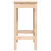 vidaXL Bar Set Natural Pine Solid Pine Wood (Untreated) Compact Simple