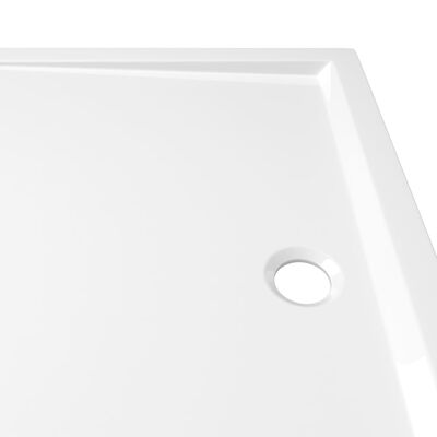 vidaXL Rectangular ABS Shower Base Tray White 27.6"x39.4"