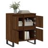 vidaXL Sideboard Brown Oak Engineered Wood, Iron Buffet Rectangular
