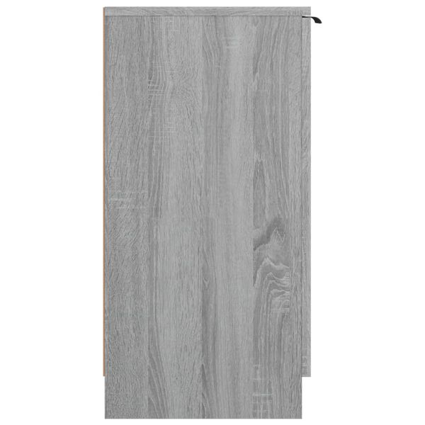 vidaXL Shoe Cabinet Grey Sonoma Engineered Wood Medium Doors