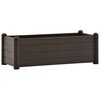vidaXL Raised Bed Mocha Polypropylene Medium UV-resistant materials