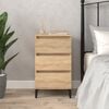vidaXL Bedside Cabinet Sonoma oak Engineered wood Medium Bedside Cabinet