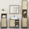 vidaXL Bathroom Furniture Set Sonoma oak Engineered wood, Metal Medium