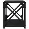 vidaXL Printer Stand 2-Tier Black 17.3"x10.2"x12.4" Engineered Wood