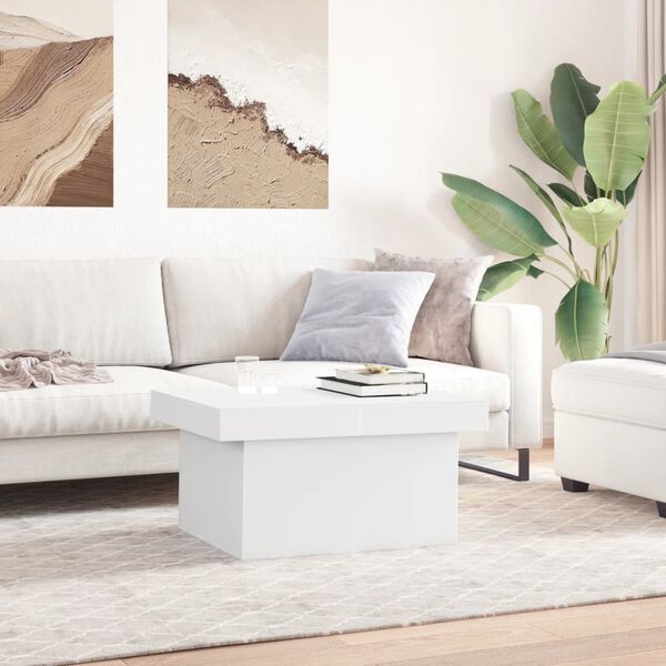 vidaXL Coffee Table White Engineered wood Medium Coffee Table