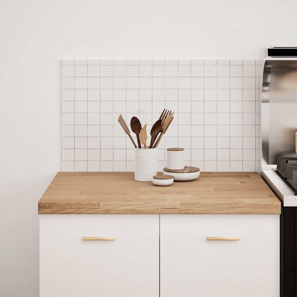 vidaXL Kitchen Worktop Oak Solid Oak Wood 31.5x25.0x1.6 in Durable