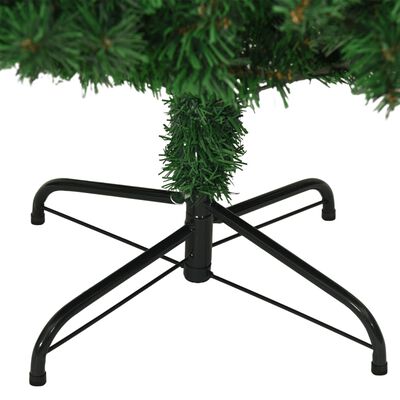 vidaXL Artificial Christmas Tree with Thick Branches Green 8 ft PVC