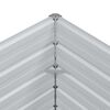 vidaXL Garden Raised Bed Silver Galvanized Steel 94.5x15.7x30.3 in
