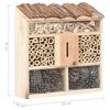 vidaXL Insect Hotel Natural wood Firwood, Pine cones, Bamboo Small