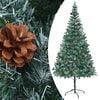 vidaXL Artificial Pre-lit Christmas Tree with Ball Set Pinecones 82.7"