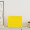 vidaXL Paper Bags 250 pcs with Handles Yellow 12.6x6.7x9.8"