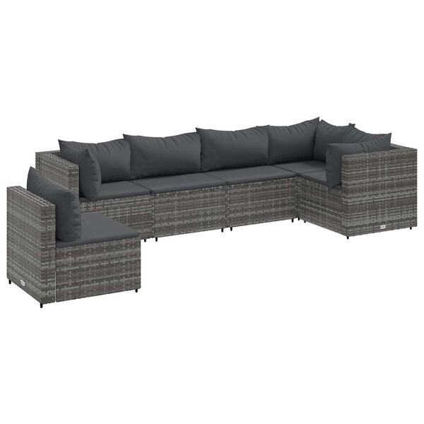 vidaXL Patio Lounge Set Grey, Anthracite